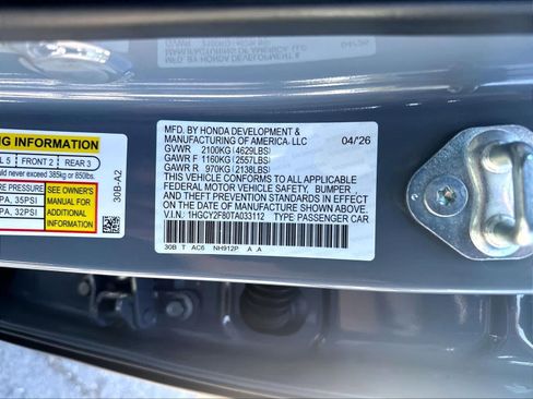 Used 2026 Honda Accord Touring image 22