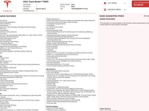 Used 2024 Tesla Model Y 2WD image 2