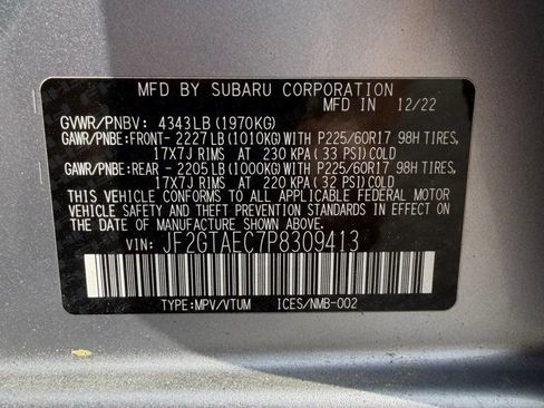 Used 2023 Subaru Crosstrek 2.0i Premium AWD/4WD image 17