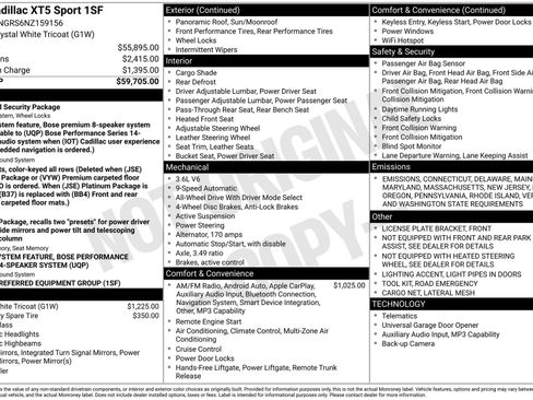 Certified 2022 Cadillac XT5 Sportv image 41