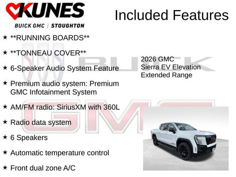 New 2026 GMC Sierra EV Elevation w/ LPO, Elevation Dark Package AWD/4WD image 3