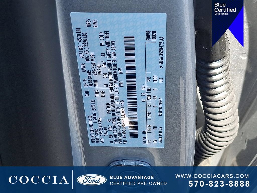Certified 2020 Ford Escape SEL AWD/4WD image 26