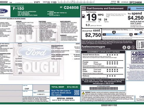 New 2025 Ford F150 Lariat w/ Equipment Group 502A High image 13