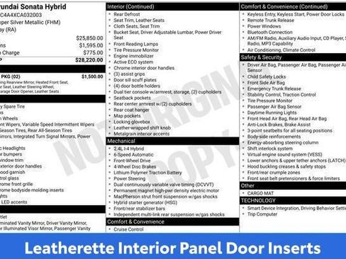 Used 2012 Hyundai Sonata Hybrid w/ Leather Pkg FWD image 35
