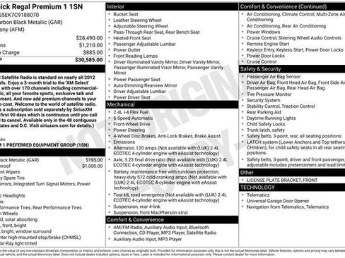 Used 2012 Buick Regal Premium image 15