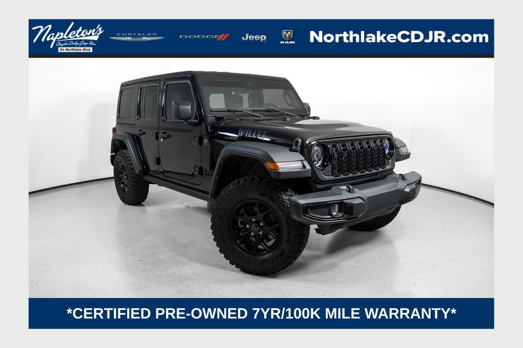 Used 2024 Jeep Wrangler Unlimited Sport AWD/4WD image 1