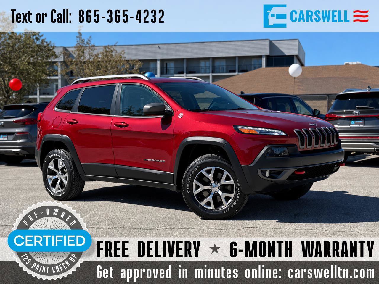 Used 2014 Jeep Cherokee Trailhawk w/ Comfort/Convenience Group AWD/4WD image 1