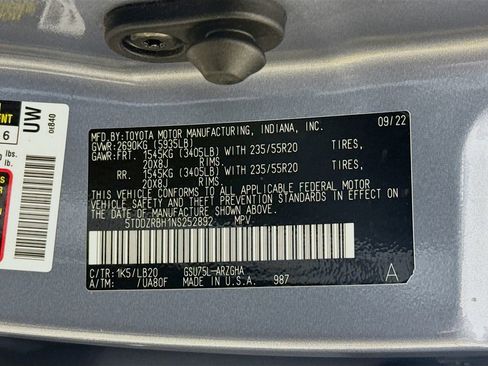 Certified 2022 Toyota Highlander Limited image 35