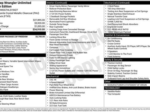 Used 2017 Jeep Wrangler Unlimited Freedom Edition image 15