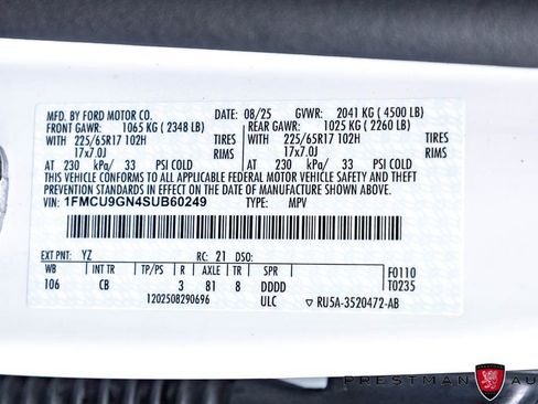 Used 2025 Ford Escape Active AWD/4WD image 40