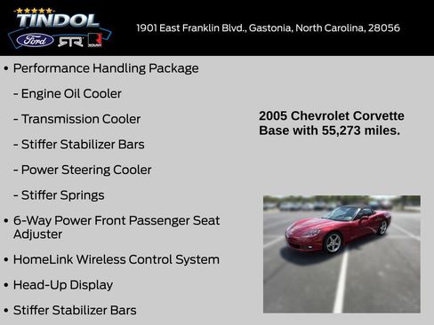 Used 2005 Chevrolet Corvette Convertible w/ Preferred Equipment Group RWD image 14