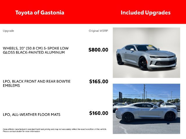 Used 2018 Chevrolet Camaro LT RWD image 4