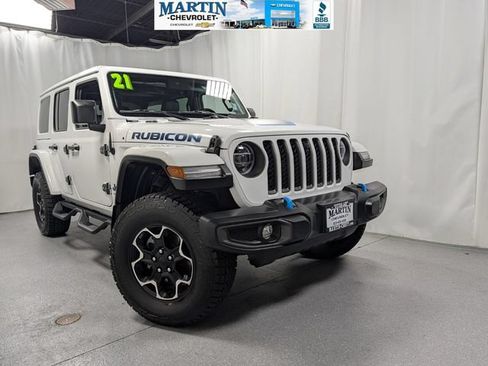 Used 2021 Jeep Wrangler Unlimited Rubicon 4xe w/ Cold Weather Group AWD/4WD image 1