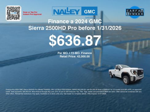 Used 2024 GMC Sierra 2500 Pro w/ Convenience Package image 3