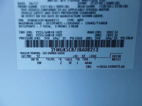 Certified 2018 Ford Flex SEL w/ Class III Trailer Tow Package image 35