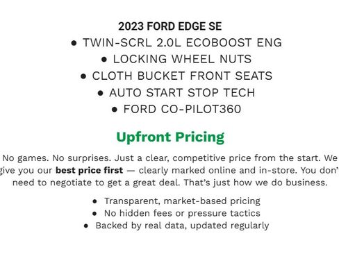 Certified 2023 Ford Edge SE image 2