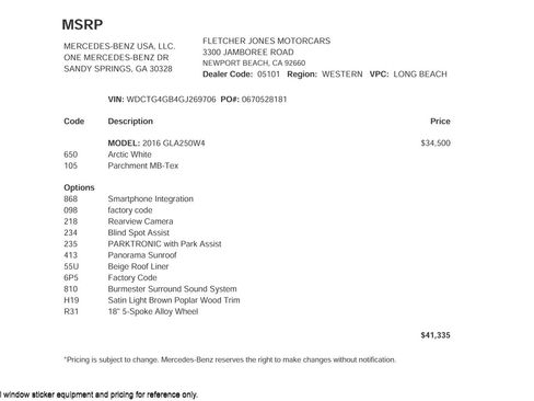 Used 2016 Mercedes-Benz GLA 250 4MATIC image 2