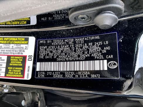 Used 2023 Lexus ES 350 w/ Premium Package image 32