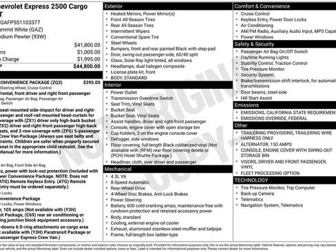 New 2025 Chevrolet Express 2500 w/ Driver Convenience Package image 5