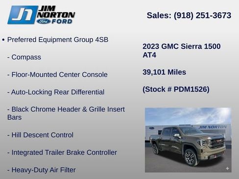 Used 2023 GMC Sierra 1500 AT4 w/ AT4 Premium Package AWD/4WD image 31