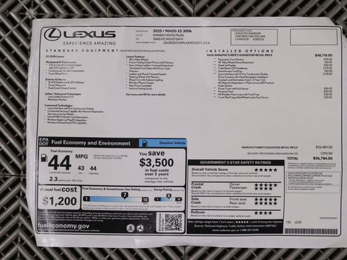 Used 2025 Lexus ES 300h w/ Accessory Package (Z1) FWD image 9