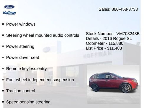 Used 2016 Nissan Rogue SL w/ SL Premium Package AWD/4WD image 15