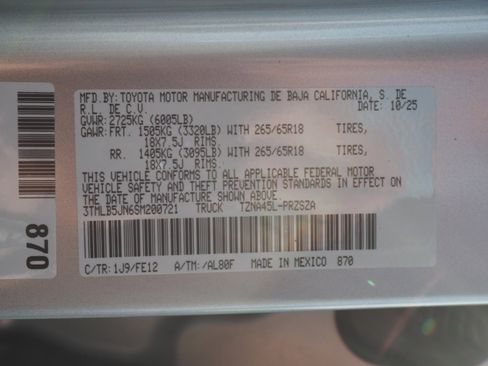 New 2025 Toyota Tacoma TRD Sport image 22