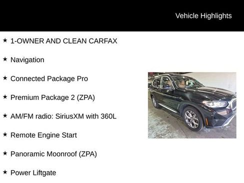 Used 2022 BMW X3 xDrive30i w/ Premium Package 2 (ZPA) AWD/4WD image 5
