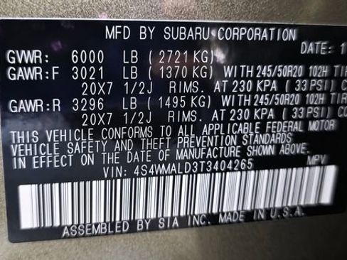 New 2026 Subaru Ascent Bronze Edition image 42