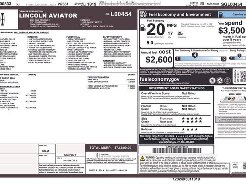 Used 2025 Lincoln Aviator Reserve w/ Illumination Package image 27