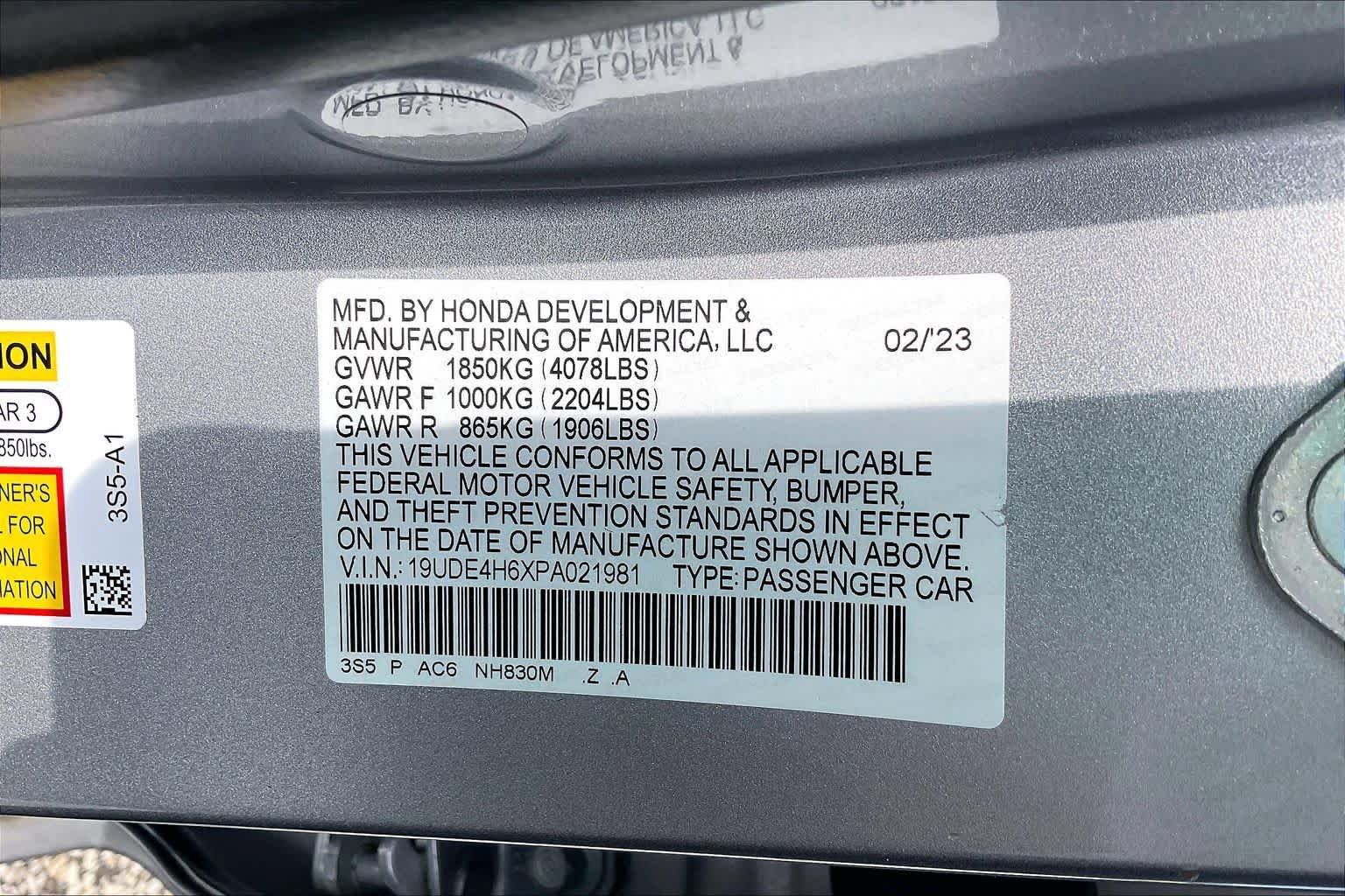 Certified 2023 Acura Integra A-Spec w/ Technology Package FWD image 32