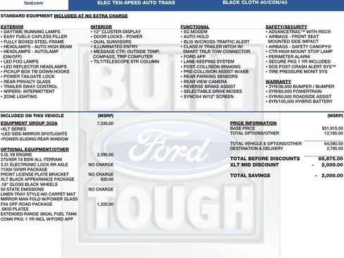 New 2026 Ford F150 XLT w/ Equipment Group 302A MID AWD/4WD image 2
