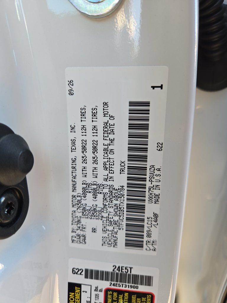 New 2026 Toyota Tundra Capstone AWD/4WD image 27
