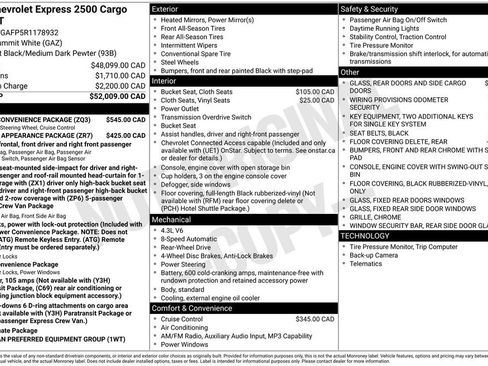 Used 2024 Chevrolet Express 2500 w/ Driver Convenience Package RWD image 25
