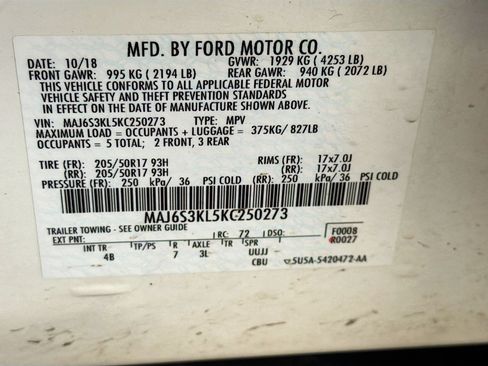 Used 2019 Ford EcoSport Titanium AWD/4WD image 12