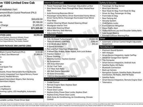 Used 2021 RAM 1500 Limited w/ Night Edition AWD/4WD image 31