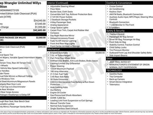 Used 2022 Jeep Wrangler Unlimited Sport image 24