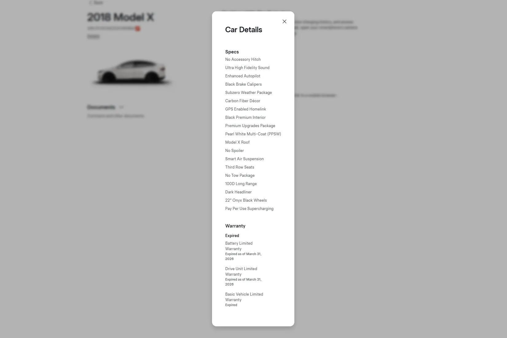 Used 2018 Tesla Model X 100D AWD/4WD image 3