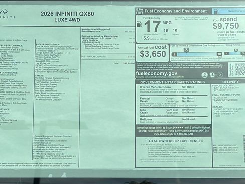 New 2026 INFINITI QX80 Luxe image 13