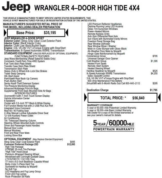 Used 2023 Jeep Wrangler Unlimited Sport AWD/4WD image 11