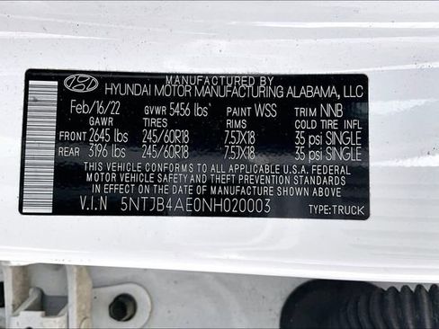 Used 2022 Hyundai Santa Cruz SEL w/ Cargo Package FWD image 16