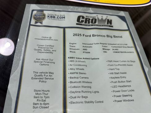Used 2025 Ford Bronco Big Bend AWD/4WD image 40