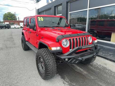 Used 2020 Jeep Wrangler Unlimited Sahara w/ Uconnect 4C Nav & Sound Group AWD/4WD image 1