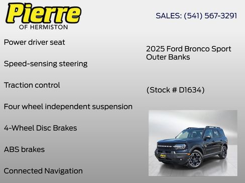 New 2025 Ford Bronco Sport Outer Banks w/ Outer Banks Tech Package+ AWD/4WD image 18