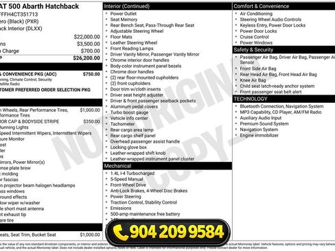 Used 2012 FIAT 500 Abarth w/ Safety & Convenience Pkg FWD image 31