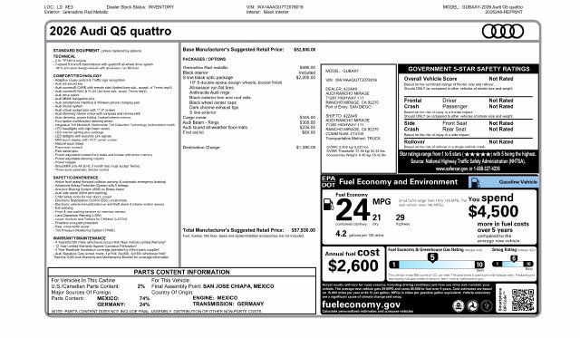 New 2026 Audi Q5 2.0T AWD/4WD image 41