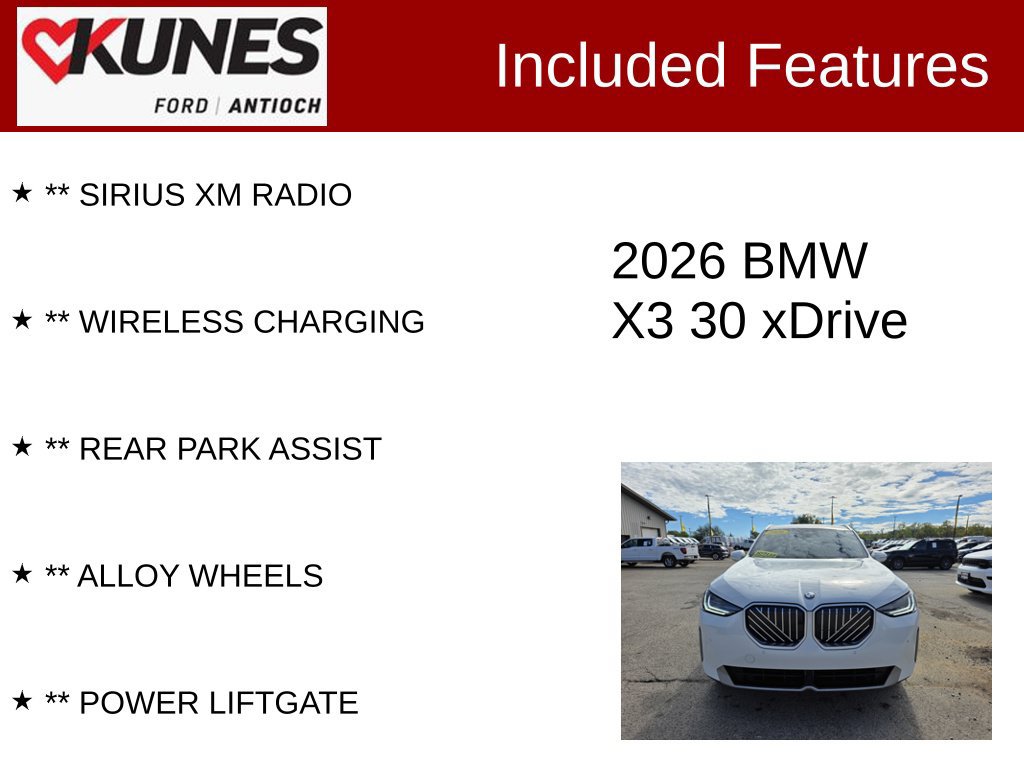 Used 2026 BMW X3 xDrive30i AWD/4WD image 4