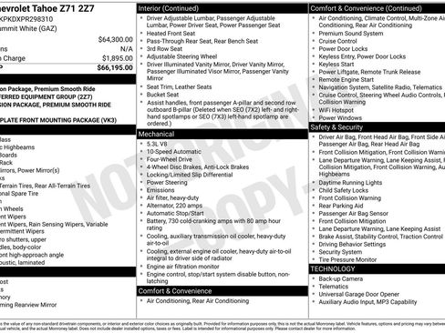 Certified 2023 Chevrolet Tahoe Z71 AWD/4WD image 15
