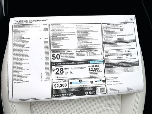 New 2026 BMW X1 xDrive28i w/ Convenience Package image 17