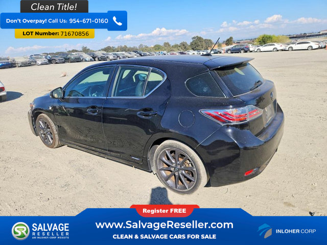 Used 2013 Lexus CT 200h w/ F Sport Pkg w/Nuluxe Trim FWD image 3